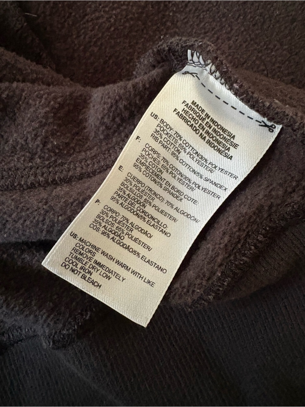 adidas Black Zip-Up Hoodie with White Logo - Picture 5 of 5